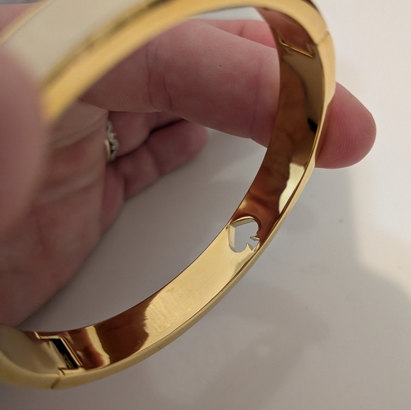 Kate Spade Cream and Gold Bangle Bracelet - Picture 6 of 7